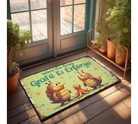 Felpudo con texto en inglés "Thankful Erferye: The Adventures Of Two Friends" (40 x 60 cm)