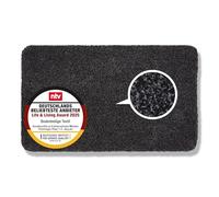 Felpudo de algodón Lavable - Felpudo Absorbente Entra - Felpudo Antideslizante - (90 x 150 cm - Negro)