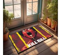 Felpudo de bienvenida al aire libre, caos sediento de sangre, la ardiente saga de matar a Bill Unleashed! Felpudo de entrada interior (65 x 90 cm)