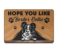 Felpudo De Bienvenida Cómodo Alfombra De Baño Duradero Tapete para Puerta para Entrada Casa Pasillo Jardín 40X60cm Espero Que Te Guste El Border Collie, Amante De Los Perros Divertido