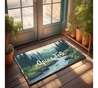 Felpudo de bienvenida Fall Alpine Folk: Nature'S Serenity In Every Scene Felpudo de bienvenida para interior de otoño para puerta delantera (40 x 60 cm)