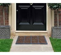 Felpudo de Coco y Fibra de Coco para Exteriores, Resistente a la Intemperie, Resistente a la Intemperie (Tipo tosco, 45 x 75 cm)