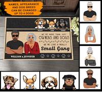 Felpudo De Entrada Antideslizante Felpudo De Bienvenida Duradero Alfombra De Baño para Cocina Pasillo Jardín 40X60Cm Somos Más Que Solo Dueños Y Perros