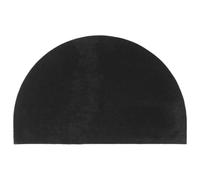 Felpudo de fibra de coco negro 50 x 80 cm | Antideslizante, soporte de PVC, grosor 16 mm, para interior y exterior