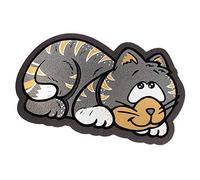 Felpudo de goma antideslizante con diseño de gato, 40 x 70 cm, absorbente, para uso interior y exterior, alfombrilla a medida, modelo «FORMAT 29»