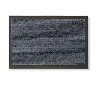 Felpudo de Interior - Felpudo Antideslizante para la Entrada - Repelente al Agua y de fácil Cuidado - Alfombrilla Que atrapa la Suciedad 60 x 80 cm Azul