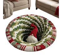 Felpudo de Navidad para la puerta principal, robustos y antideslizantes, alfombra decorativa con ilusiones 3D de Navidad, para exterior, entrada, jardín, suelo, terraza, hogar, exterior, dormir