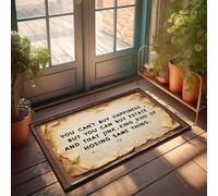 Felpudo de otoño para exteriores con texto en inglés "You Can'T Buy Happiness, But You Can Buy Estate" (40 x 60 cm)