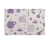 Felpudo decorativo de Halloween Mystery Magic para entrada al aire libre, lavable, tapete de entrada de 32 x 20 pulgadas, parte trasera de goma antideslizante y lavable, absorbente, tapete de cocina