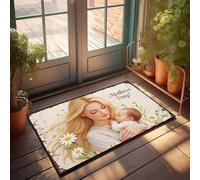 Felpudo decorativo para el Día de la Madre: un homenaje sincero al amor maternal para tu habitación, accesorios para habitación para hombres (40 x 60 cm)