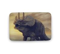 Felpudo Dinosaurio Triceratops Alfombra Baño Suave Felpudo Entrada Resistente Alfombra Entrada para Exterior Pasillo Puerta 40X60Cm
