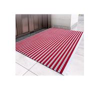 Felpudo enrollable for exterior, con marco de aluminio y base antideslizante, fácil de guardar for entrada de villas, patios y uso comercial (tamaños personalizados).(Red,4.0x5.0ft/1200x1500mm)