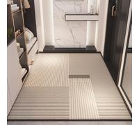 Felpudo Entrada Casa 40x60 Líneas Geométricas Beige Marrón Claro Felpudo Exterior Antideslizante Lavable Felpudos para Pasillo Cocina Puerta Jardín Decoración Alfombrilla para Entrada