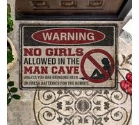 Felpudo Entrada casa Advertencia: Prohibida la Entrada a Chicas en la guarida del Hombre.