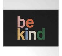 Felpudo Entrada casa Alfombra de Bienvenida Sé Amable Colores Arcoíris de Eveline