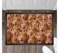 Felpudo Entrada casa Aquí Hay un montón de Perros. Felpudo Personalizado con Foto.