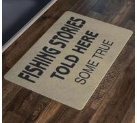 Felpudo Entrada casa Aquí se cuentan Historias de Pesca, Algunas verdaderas.