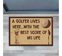 Felpudo Entrada casa Aquí Vive un Golfista (Felpudo Deportivo)