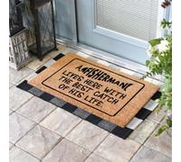 Felpudo Entrada casa Aquí Vive un Pescador con la Mejor Captura de su Vida.