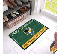 Felpudo Entrada casa Aquí Vive una Orgullosa Familia de la Agencia de Seguridad del Ejército de los Estados Unidos. Se Requiere autorización para visitar.