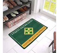 Felpudo Entrada casa Aquí Vive una Orgullosa Familia del Ejército de EE. UU. Se Requiere autorización para visitar. Idea de Regalo: Felpudo para Veteranos.
