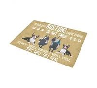 Felpudo Entrada casa Aquí Viven Boston Terriers. No Llamar.