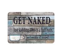 Felpudo Entrada Casa Atrapar Suciedad Alfombra Interior De Bienvenida Es Broma, Esto Es Un Medio Baño. No Lo Hagas Raro. Lavable Alfombra Exterior para Pasillo Tienda Oficina 40X60Cm