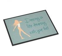 Felpudo Entrada casa Bailar es como soñar. Tapete para Interiores o Exteriores.