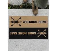 Felpudo Entrada casa Bienvenido a casa. Regresa a casa Sano y Salvo. Regalo para Amantes del Kayak.