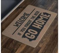 Felpudo Entrada casa Bienvenido. Si olvidaste la Cerveza, Vete a casa. Felpudo Divertido para Interiores y Exteriores.