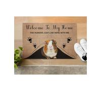 Felpudo Entrada casa Bienvenidos a mi casa. Aquí Solo vivimos Humanos con Conejillos de Indias y Felpudo para Interiores y Exteriores.