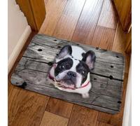 Felpudo Entrada casa Bulldog francés: Sé Que estás ahí (Felpudo)