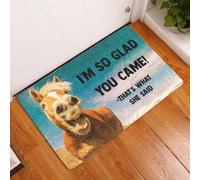 Felpudo Entrada casa ¡Caballo, me Alegro de Que hayas venido! Felpudo de Bienvenida fácil y Limpio