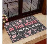 Felpudo Entrada casa Cáncer en Esta casa, Nadie Lucha Solo. Felpudo