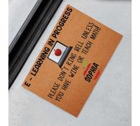 Felpudo Entrada casa Capacitación Virtual para docentes en Curso. por Favor, no Toque el Timbre a Menos Que Tenga Vino o Sea Profesor de matemáticas.