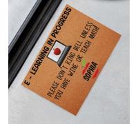 Felpudo Entrada casa Capacitación Virtual para docentes en Curso. por Favor, no Toque el Timbre a Menos Que Tenga Vino o Sea Profesor de matemáticas.