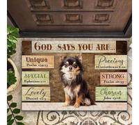 Felpudo Entrada casa Chihuahua Dios Dice Que Eres un Felpudo