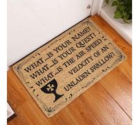 Felpudo Entrada casa ¿Cuál es tu Nombre? Felpudo Decorativo de Regalo