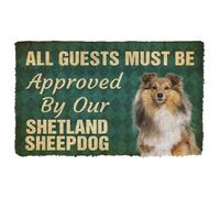 Felpudo Entrada casa Debe ser Aprobado por Nuestro Felpudo Personalizado de Perro Pastor de Shetland