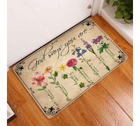 Felpudo Entrada casa Dios Dice Que Eres tú - Felpudo de Flores, Regalo Decorativo