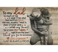 Felpudo Entrada Casa Duradero Felpudo Entrada Casa A Mi Papá Gracias por El Amor Incondicional Atrapar Suciedad Alfombra De Baño para Baño Terraza Interior 40X60Cm