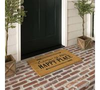 Felpudo Entrada casa El hogar es Nuestro Lugar Feliz. Felpudo de Bienvenida fácil de Limpiar.