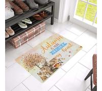 Felpudo Entrada casa El otoño está aquí, Dentro de mi corazón. Felpudo para Interiores y Exteriores.