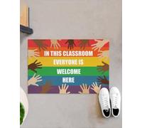 Felpudo Entrada casa En Esta Aula Todos Son bienvenidos. Aquí Hay un Felpudo para Interiores y Exteriores.