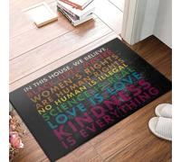 Felpudo Entrada casa En Esta casa Creemos Que Las Vidas Negras importan - Felpudo de Igualdad para Interiores y Exteriores