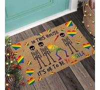 Felpudo Entrada casa En Esta casa está Bien ser tú Mismo. Felpudo LGBT