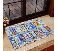 Felpudo Entrada casa En Esta casa Nunca Nos rendimos (Felpudo)