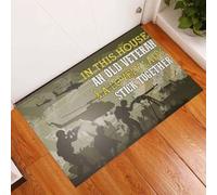 Felpudo Entrada casa En Esta casa, una anciana veterana y Encantadora Dama con tapete para Interiores y Exteriores