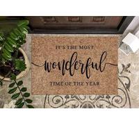 Felpudo Entrada casa Es la época más Maravillosa del año. Felpudo navideño.