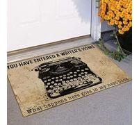 Felpudo Entrada casa Escritores: Lo Que Pasa aquí va en mi próximo Libro. Felpudo para Interiores y Exteriores.